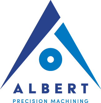 Albert Precision Machining Logo Vertical Albert Precision Machining Logo_Omaha Precision Machined Parts Business_Contact Us
